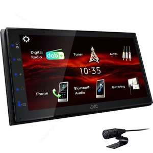 Autoradio Monitor 2 din Schermo Touch DAB Bluetooth USB Aux-In 3 RCA Retrocamera - Foto 1 di 7