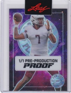 T J Finley Leaf 1/1 Pre-Production Proof Pro Set Platinum Purple Ice No Name 1/1 - Picture 1 of 1