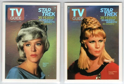 STAR TREK THE ORIGINAL SERIES 40º ANIVERSÁRIO TV8 TV9 TV GUIA ESTOJO CONJUNTO SUPERIOR - Imagem 1 de 2