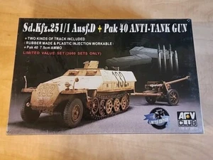AFV Club 1/35 Sd.Kfz.251/1 Ausf.D + Pak 40 Anti-Tank Gun Ltd Edition AF35S26 - Picture 1 of 6