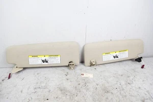 16-19 BMW 740i 750i B7 G11 G12 FRONT LEFT & RIGHT SUN VISOR SET CANBERRA BEIGE - Picture 1 of 8