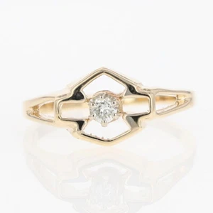 Black Hills Gold .12ct Diamond Harley Davidson Ring 10k Yellow Gold Size 10 - Picture 1 of 6