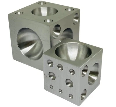 Solid Steel Doming Dapping Block Metal 2" and 3' Combo Jewelry Making Tool - Image 1 of 4