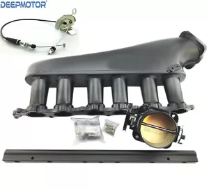 Juego de cuerpo de acelerador de riel de combustible colector de admisión de billet Deepmotor 1JZ GTE - Imagen 1 de 10