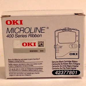 Genuine OKI Microline 400 Series 42377801 Black Ribbon for ML420/421 ML490/491 - Picture 1 of 5