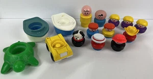 Fisher Price gemischtes Figuren Spielzeug Lot, Chunky People, Hund, Clown, Boote & Auto - Bild 1 von 24