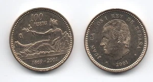 Spain - España 100 Pesetas 2001 KM 1016 UNC - Picture 1 of 3