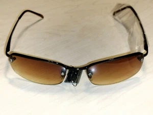 Amber LENS Designer STYLE SUNGLASSES Bronze frames men's women's brand new - Picture 1 of 5