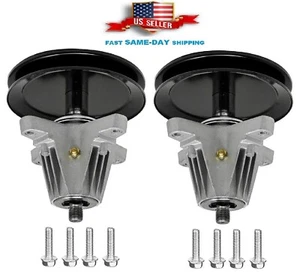 2 Spindle Assembly 46" Deck For MTD Cub Cadet XT1-LT46 XT2-LX46 XT1LT46 XT2LX46 - Picture 1 of 8