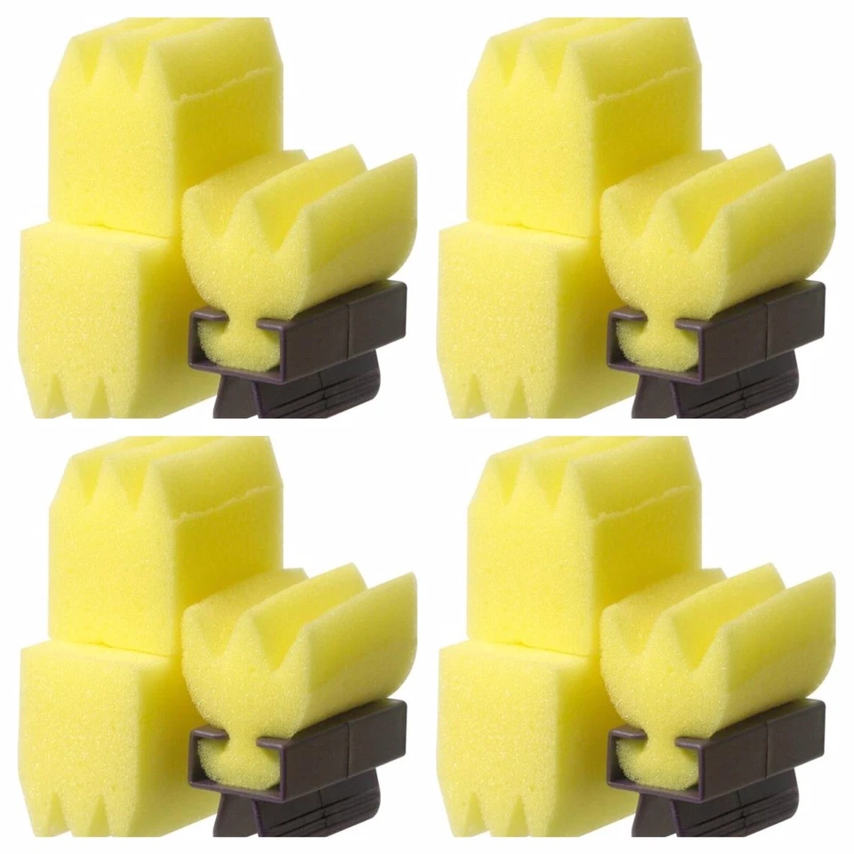 COMAIR & EFALOCK 4 x Comair Dauerwelle Fixierschwamm 3er Set mit Halter Dauerwellbehandlung