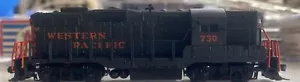 N Scale Atlas GP9 Custom Painted Detailed Western Pacific WP 730 Locomotive - Picture 1 of 11