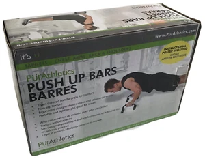 PushUp Bars PurAthletics Targets Chest Arms Back Shoulders Foam Push Up. - Picture 1 of 8