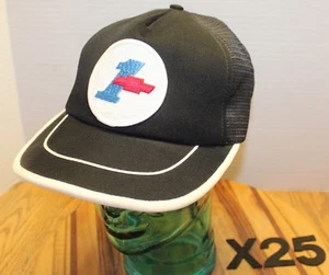 TRUE VINTAGE CHEVY CHEVROLET TRUCKER HAT BLACK/WHITE SNAPBACK USA MADE EUC X25 - Picture 1 of 3