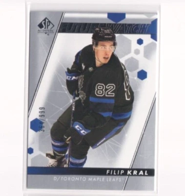 2022-23 SP Authentic Future Watch Filip Kral /999 Toronto Maple Leafs - Image 1 of 2