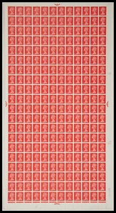 Sg733 4d Vermillion machin Full Sheet cyl 17 Dot UNMOUNTED MINT/MNH - Picture 1 of 1