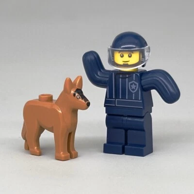 Lego City Police Dog Trainer Bite Suit Minifigure w/ Dog cty1526 - 60369 NEW - Image 1 of 2
