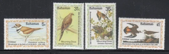 BAHAMAS John James Audubon, Artist & Naturalist MNH set - Image 1 of 1
