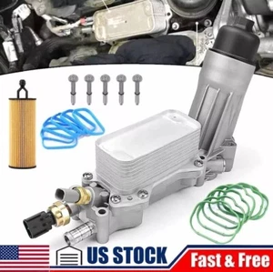 926-959 Aluminum Engine Oil Filter Housing For 11-22 Dodge Chrysler Ram Jeep3.6L - Picture 1 of 19
