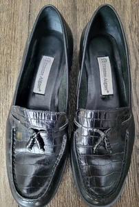 Etienne Aigner Women's Loafer Shoes Black Gotham Style Tassel Size 9M - Picture 1 of 8