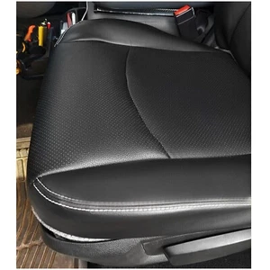 Front Seat Covers for 2013-2018 Dodge Ram 2500/3500 Laramie Leather Black - Picture 1 of 13