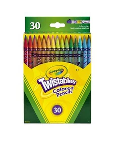 Lápices de colores Crayola Twisables, 30 unidades - Paquete dañado - Imagen 1 de 5