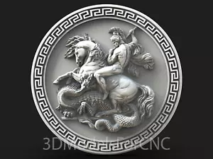 File STL modello 3D per router CNC laser e stampante 3D George the Victorious 2 - Foto 1 di 1