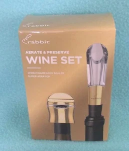 Rabbit Aerate and Preserve Wine Set - New in Box! - Picture 1 of 1