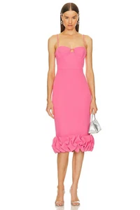 Roja Midi Kleid am nächsten Arbeitstag in Hot Pink Small - Bild 1 von 4