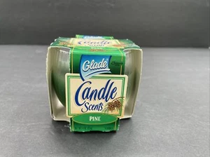 Vintage 1996 NEW GLADE 4oz Country Pine Glass Candle Scents Air Room Freshener - Picture 1 of 6