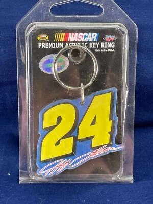 Jeff Gordon #24 Nascar Racing Nextel Cup Premium Acrylic Key Ring Keychain NEW - Image 1 of 2