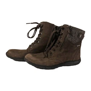 Rockport Cobb Hill Hydro Shield Brown Ankle Suede Wool Waterproof Boots Sz 9 - Picture 1 of 13