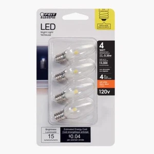 Feit Electric BP4C7/827/LED/4 120V 0.35W 2700K 15 Lumens LED Night Light Bulb - Picture 1 of 1