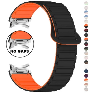 Bracelet silicone magnétique No Gaps pour Samsung Galaxy Watch6 5 4 43/47/40/44 mm bracelet - Photo 1 sur 32