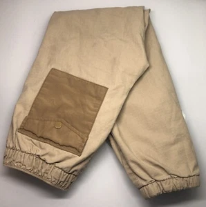 Gap Kids Boys Lined Cotton Cargo Joggers Pants Elastic Waist Large Regular Kha - Picture 1 of 7