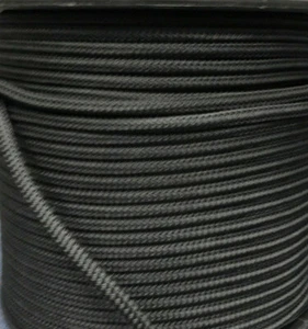 16MM X 100Mtr DOUBLE BRAID POLYESTER YACHT ROPE - SOLID BLACK - Picture 1 of 4