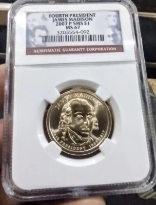 2007-P James Madison NGC MS67 SMS Quality - Image 1 of 4