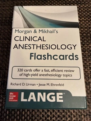 Morgan and Mikhail's Clinical Anesthesiology Flashcards McGraw Hill LANGE - Image 1 of 4