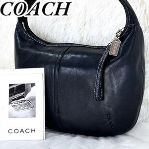 Bolso de hombro vintage Coach de cuero negro Ergo Hobo bolso de mano cartera 9219 - Imagen 1 de 10