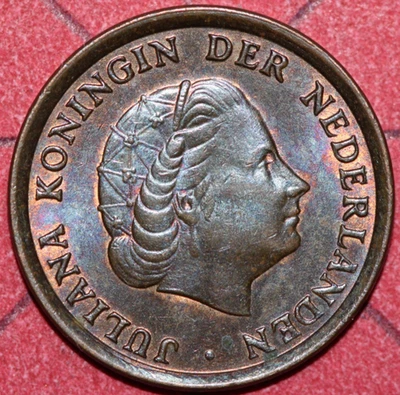 Netherlands 1967  cent Queen Juliana -Foreign Coin 17mm - Image 1 of 2