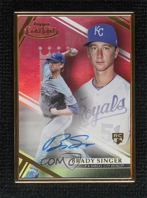2021 Topps Gold Label Framed Auto Brady Singer #FA-BS Rookie Auto RC - Image 1 of 3