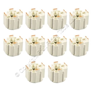 10 Leviton Compact Fluorescent Lampholders Light Sockets Screw Down G24d-3 - Picture 1 of 7
