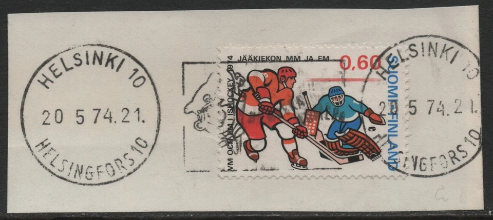 ФИНЛЯНДИЯ # 5-1179 #ОНИ ИГРАЮТ В ХОККЕЙ НА ЛЬДУ # 1974 # - Изображение 1 из 1