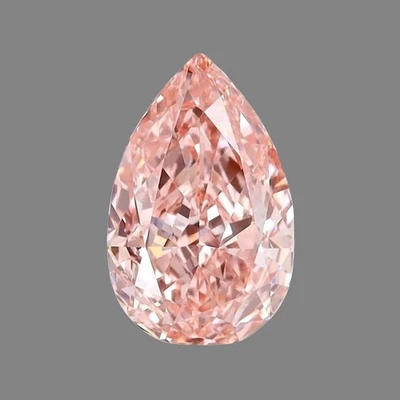 5.00 Ct Fancy pink color pear Cut VVS1 Diamond Premium Quality Loose Gemstone - Image 1 of 4