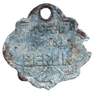 Vintage Dog Tag BERLIN 1941 Year - Picture 1 of 3