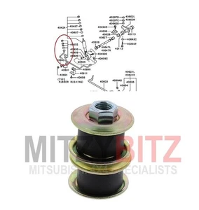 FRONT SUSPENSION STABILIZER LINK BUSH KIT FOR MITSUBISHI Delica L300 P25V 2.5T - Picture 1 of 5