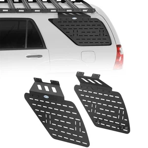 Fit 2003-2009 Toyota 4Runner 2pcs Rear Window Exterior Storage Molle Panel Steel - Picture 1 of 22