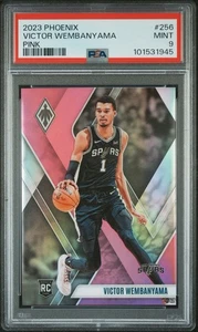 2023-24 Panini Phoenix - Victor Wembanyama #256 Rosa 69/175 (RC) PSA9 - Foto 1 di 2