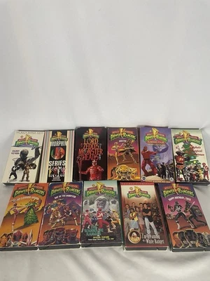 VTG 90’s Mighty Morphin Power Rangers VHS Lot Of 11 All Working Good Conditions - Image 1 of 4