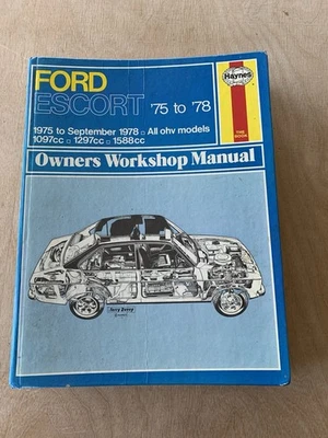 Haynes Workshop Manual Ford Escort 1975 To 1978 - Image 1 of 4
