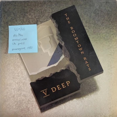 Boomtown Rats V Deep Vinyl Record VG+/VG 6359082 1982 Foto 1 de 2